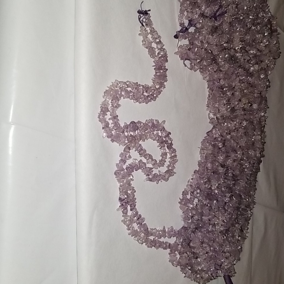 Amethyst Chips (3 strands) 16" Long - Picture 4 of 6